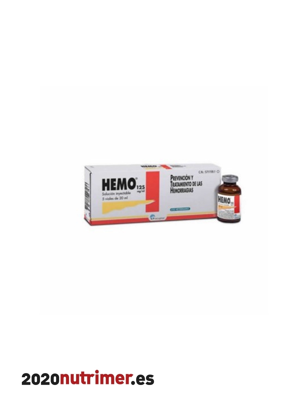 HEMO 125 5 X 20 ML. SOL. I.| Antihermorrágico