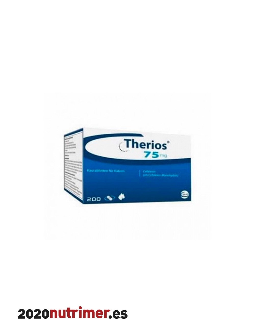 THERIOS 75 mg gato 200 Comp| Antibacteriano