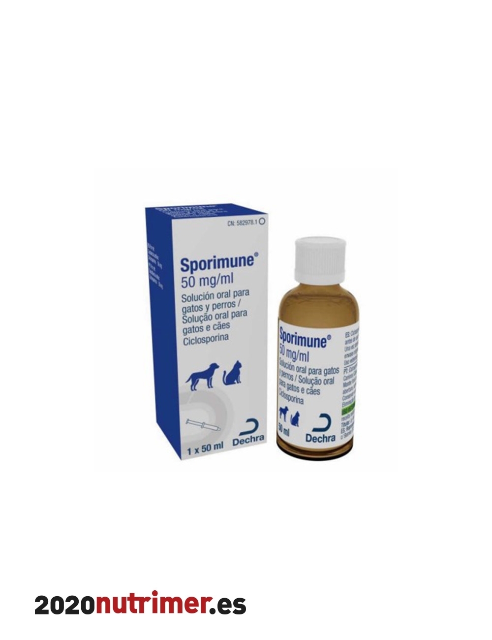 SPORIMUNE 50MGML SUSP ORAL 50 ML| Dermatologico