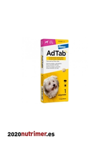 ADTAB 112 MG COMP MASTICABLE PERRO 25-55KG 1 COMP |  Antiparasitarios