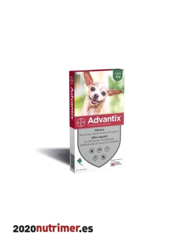 ADVANTIX 0-4Kg 6 pip |  Antiparasitarios