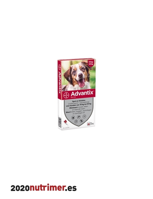 ADVANTIX 10-25Kg 6 pip |  Antiparasitarios