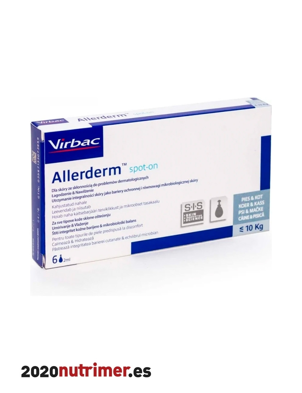 ALLERDERM SPOT ON 6 X 2 ML |  Dermatologia