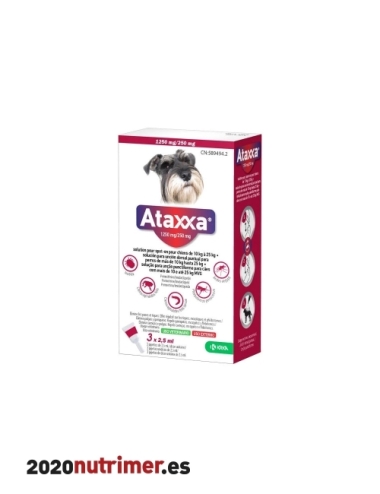 ATAXXA 1250MG250MG PERROS 10-25KG 3 P |  Antiparasitarios