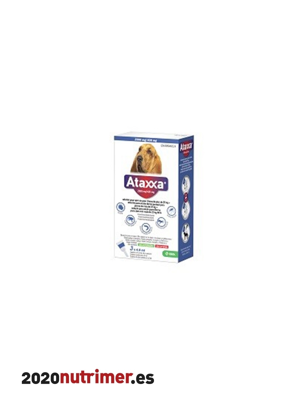 ATAXXA 2000MG400MG PERROS  25KG 3 P |  Antiparasitarios