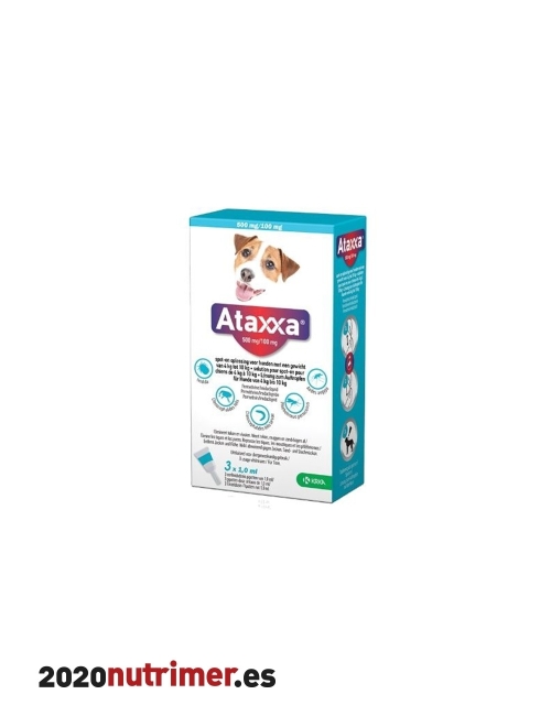 ATAXXA 500MG100MG PERROS 4-10 KG 3 PIPETAS |  Antiparasitarios