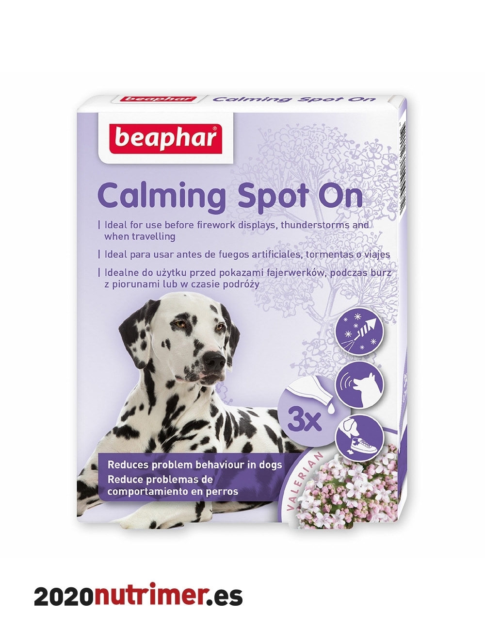 BEAPHAR CALMING SPOT ON PERRO 3x 07ml 3pip |  Nutricional