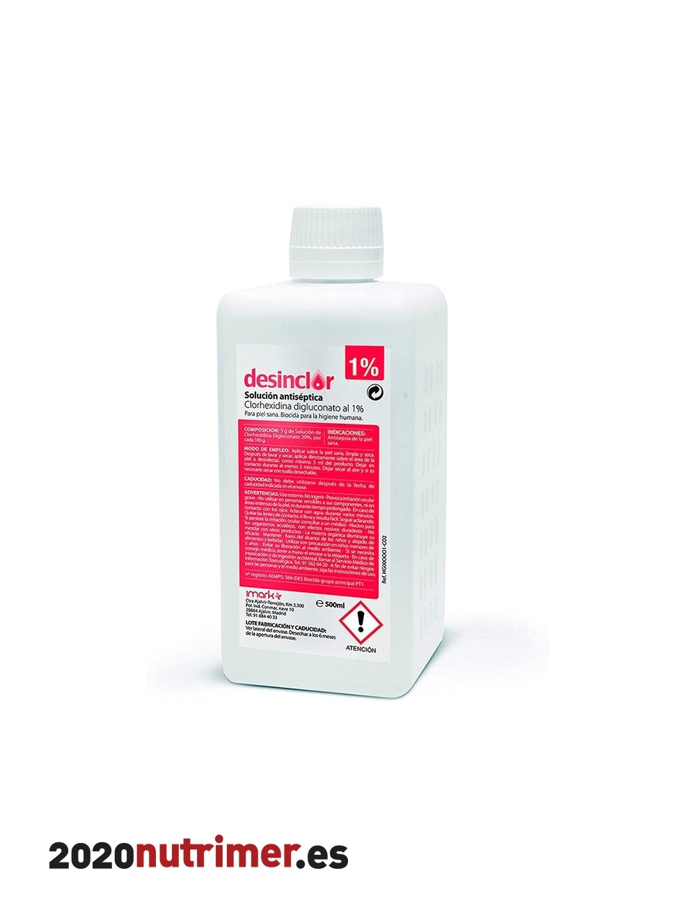 DESINCLOR SOLUCIÓN 500 ML |  Antibacterianos