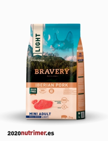 BRAVERY DOG IBERIAN PORK LIGHT MINI ADULT SMALL BREEDS|Alimentación Perro | BRAVERY DOG