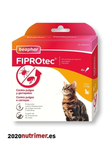 FIPROTEC SPOT ON GATO 4 PIP x 05 ml |  Antiparasitarios