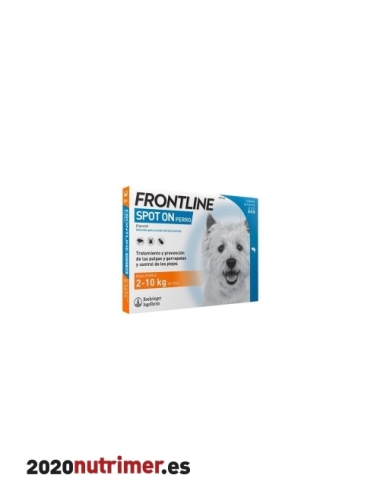 FRONT LINE SPOT ON PERROS 1-10 KG 3 pip |  Antiparasitarios