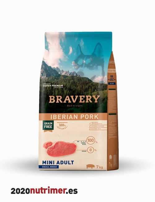 BRAVERY DOG IBERIAN PORK MINI ADULT SMALL BREEDS|Alimentación Perro | BRAVERY DOG