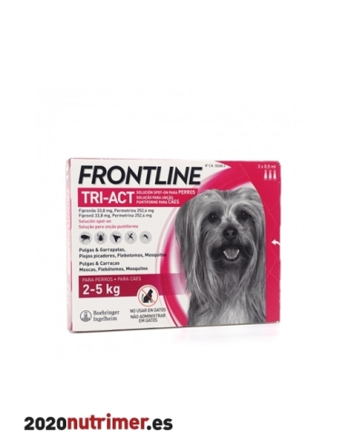 FRONTLINE TRI-ACT 2-5KG 3 PIP |  Antiparasitarios