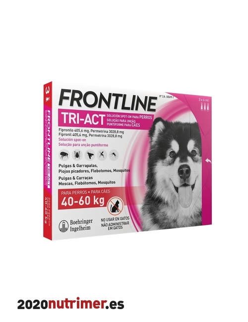 FRONTLINE TRI-ACT 40-60 KG 3PIP |  Antiparasitarios