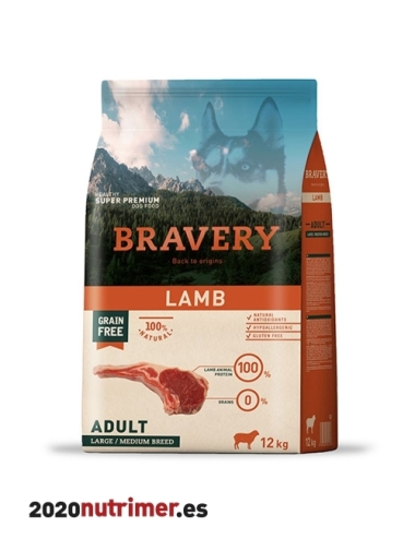 BRAVERY DOG LAMB ADULT LARGE/MEDIUM BREEDS|Alimentación Perro | BRAVERY DOG