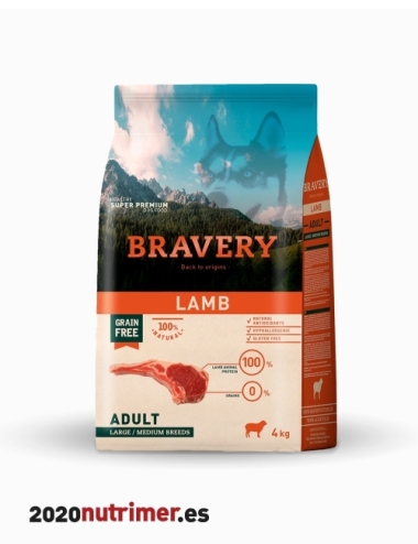 BRAVERY DOG LAMB ADULT LARGE/MEDIUM BREEDS|Alimentación Perro | BRAVERY DOG