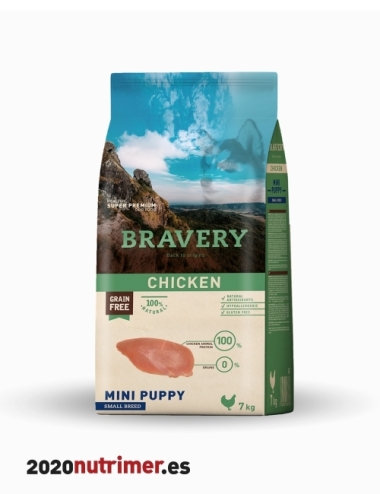 BRAVERY DOG CHICKEN MINI PUPPY SMALL BREEDS |Alimentación Perro | BRAVERY DOG