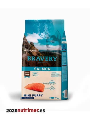 BRAVERY DOG SALMON MINI PUPPY SMALL BREEDS |Alimentación Perro | BRAVERY DOG