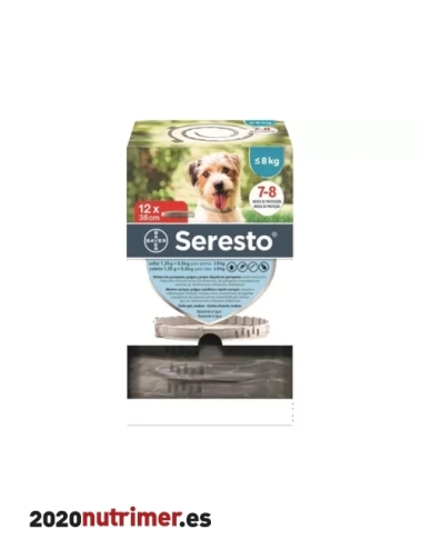 SERESTO Collar -8 kg Env Clínico 12 Ud |  Antiparasitarios