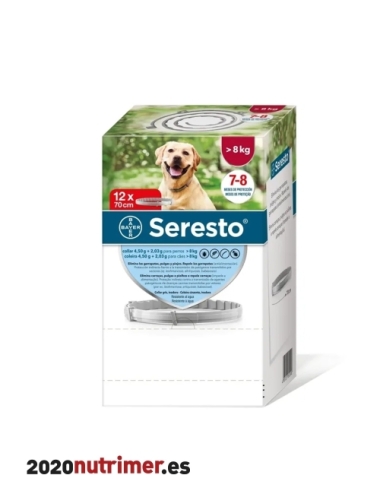 SERESTO Collar 8 kg Env Clínico 12 Ud |  Antiparasitarios