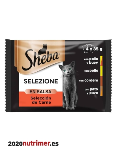 Sheba SALSA CARNE 13x4x85g | Comida Húmeda |Sheba| Nutrimer