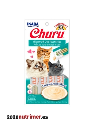 CHURU CAT RCT POLLO CON CANGREJO(12X56 GR) | Snacks Gatos