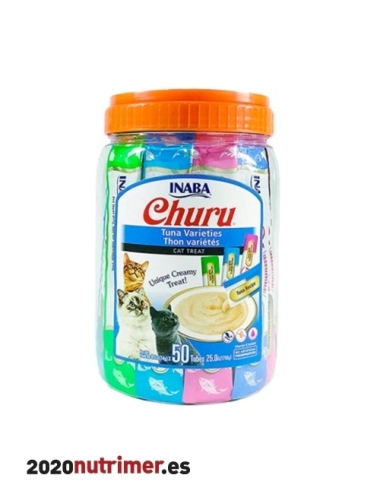 CHURU CAT VARIEDADES DE ATUN (50 X 14 GR) | Snacks Gatos