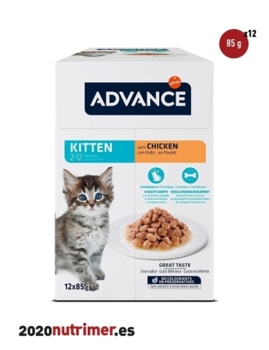 Wet Kitten Chicken | Alimentación Gatos | Advance Affinity