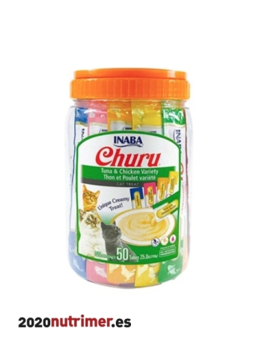 CHURU VET CAT DIET RECETA POLLO&ATÚN (50 X 14GR) | Snacks Gatos