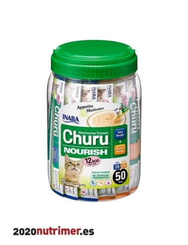 CHURU VET CAT NOURISH RECETA POLLO&ATÚN (50 X 14GR) | Snacks Gatos