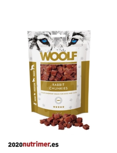 Woolf Bocaditos de Conejo 100gr | Snacks Perros