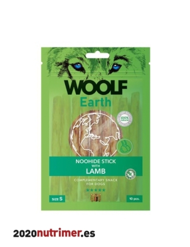 Woolf Earth Noohide S Barrita con Cordero 90gr | Snacks Perros