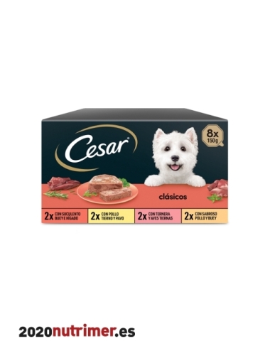 CESAR MULTIPACK 8 CLASICOS 8X150 GR | Snacks Perros | Cesar Snacks