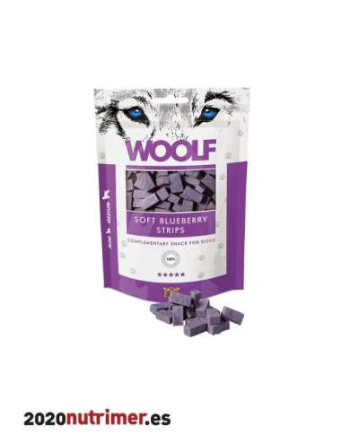 Woolf Tiras Tiernas de Arándanos 100gr | Snacks Perros