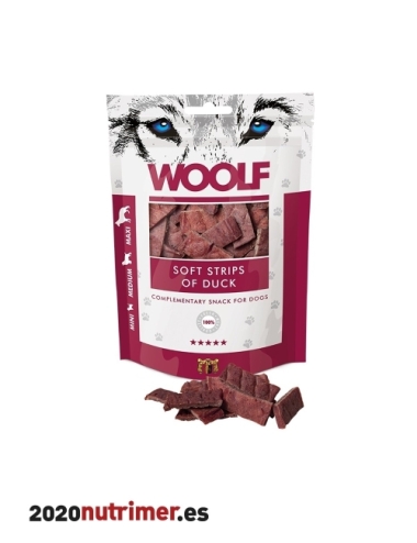 Woolf Tiras Tiernas de Pato 100gr | Snacks Perros