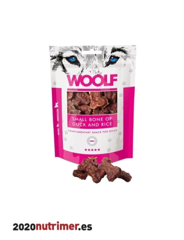 Woolf Hueso Pequeño de Pato y Arroz 100gr | Snacks Perros