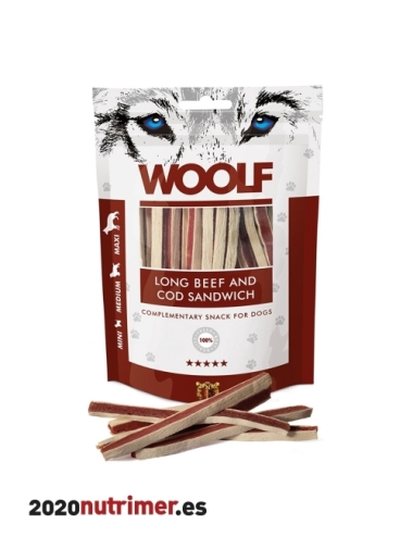 Woolf Palitos Cuero Crudo y Pato 100gr | Snacks Perros