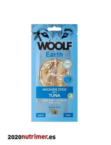 Woolf Earth Noohide L Barrita con Atún 85gr | Snacks Perros