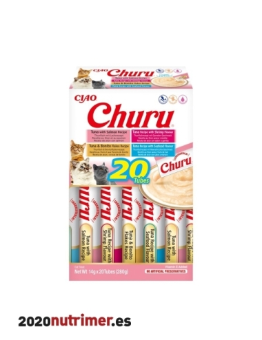 Churu CAT Variedades de Marisco (20p) | Snacks Gatos