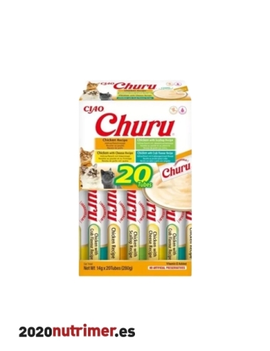 Churu CAT Variedades de Pollo con Buey (20p) | Snacks Gatos