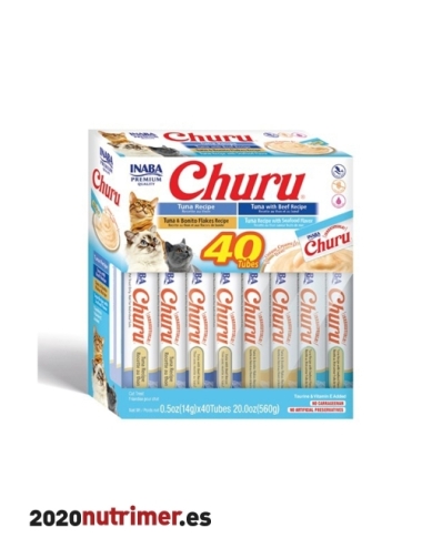 Churu CAT Variedades de Atun (40p) | Snacks Gatos