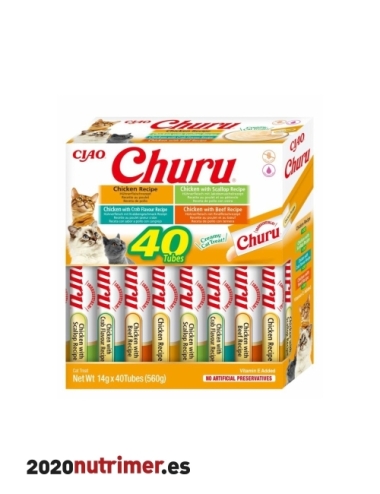 Churu CAT Variedades de Pollo (40p) | Snacks Gatos