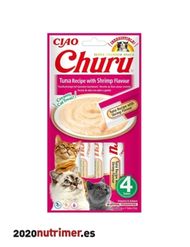 CHURU CAT RCT ATUN CON GAMBA  (12X56 GR) | Snacks Gatos