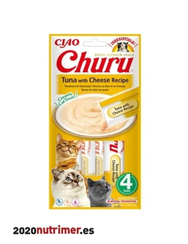 CHURU CAT RCT ATUN CON VIRUTAS DE BONITO  (12X56 GR) | Snacks Gatos