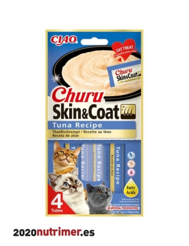 CHURU SKIN & COAT RCT ATUN  | Snacks Gatos