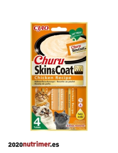 CHURU SKIN & COAT RCT POLLO  | Snacks Gatos