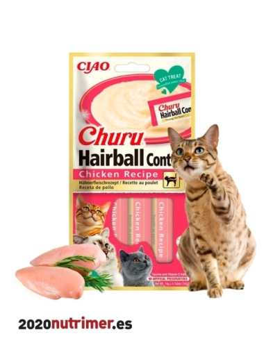 CHURU HAIRBALL RCT POLLO   | Snacks Gatos