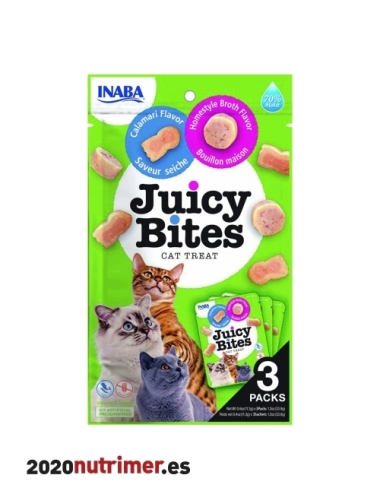 Churu CAT Juicy Bites Callamar/Caldo Casero | Snacks Gatos