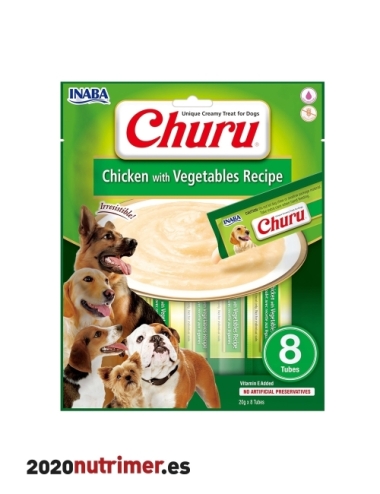 Churu DOG Receta de pollo con vegetales (8P) | Snacks Perro