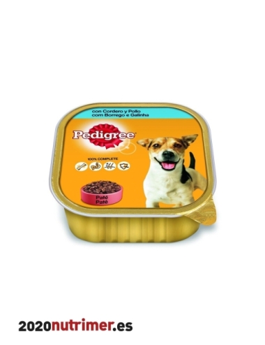 PEDIGREE tarrina CORDERO y POLLO 20 x 300g | Comida Humeda | Pedigree| Nutrimer